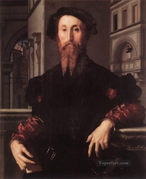 Agnolo Oil Painting - Portrait of Bartolomeo Panciatichi Florence Agnolo Bronzino